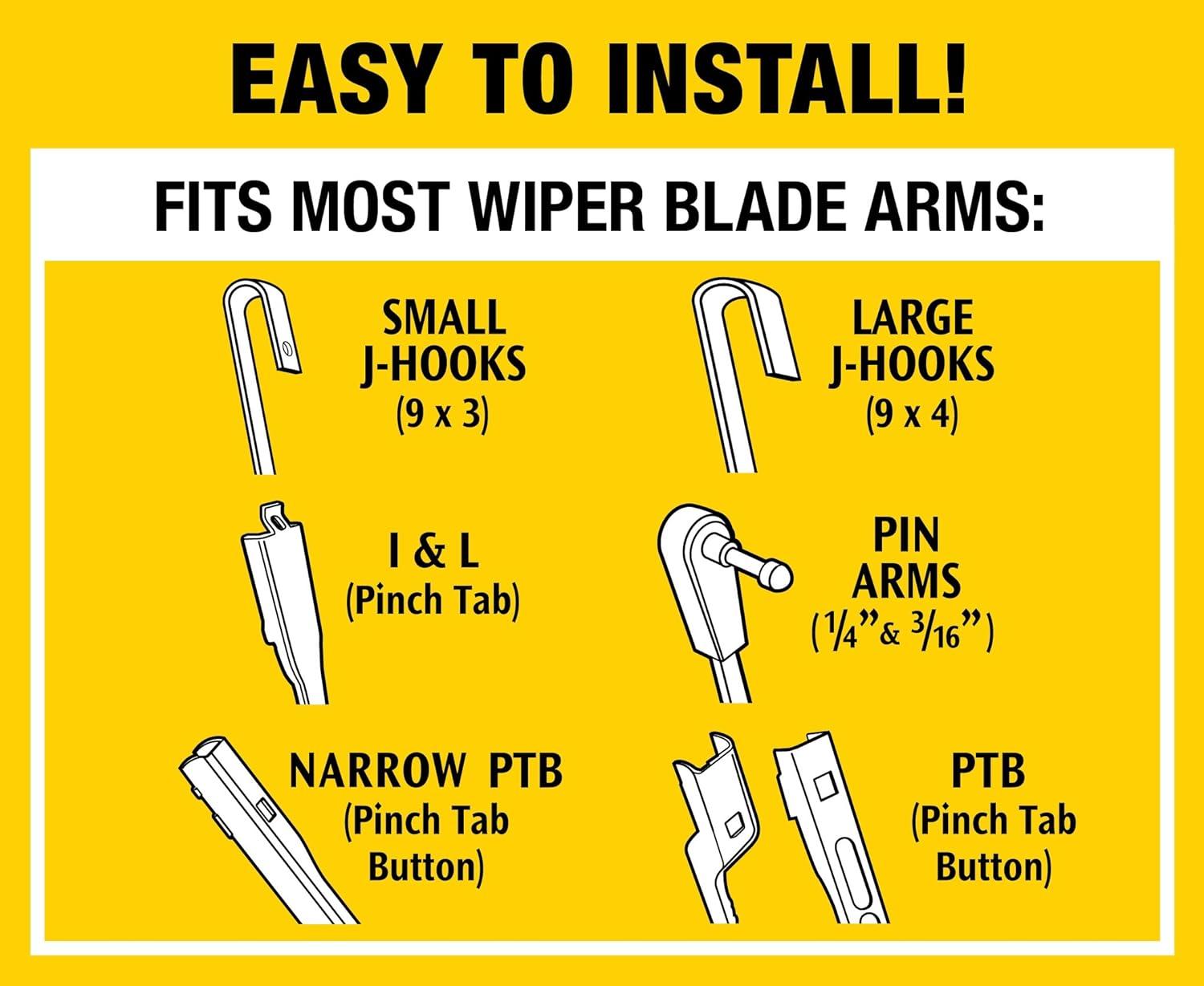 imageRainX 50792832 Latitude 2In1 Water Repellent Wiper Blades 17 Inch Windshield Wipers Pack Of 2 Automotive Replacement Blades With Patented Repellency Formula