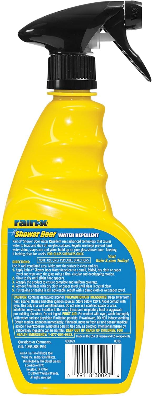 imageRainX 630542 Water Repellent 16 Fl Oz  Protects Glass Shower And Doors From Soap Residue And Hard Water Stains Leaving Your Bathroom Beautiful Pack of 216 Fl Oz Pack of 1