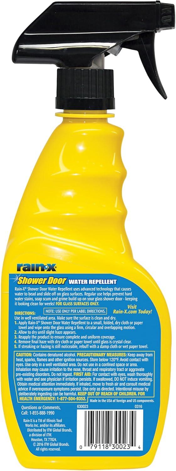 imageRainX 630542 Water Repellent 16 Fl Oz  Protects Glass Shower And Doors From Soap Residue And Hard Water Stains Leaving Your Bathroom Beautiful Pack of 216 Fl Oz Pack of 2
