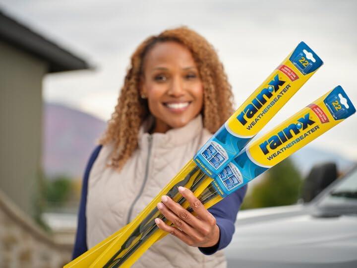 imageRainX 820144 WeatherBeater Wiper Blades 24quot and 19quot Windshield Wipers Pack Of 2 Automotive Replacement Windshield Wiper Blades That Meet Or Exceed OEM Quality And Durability Standards13