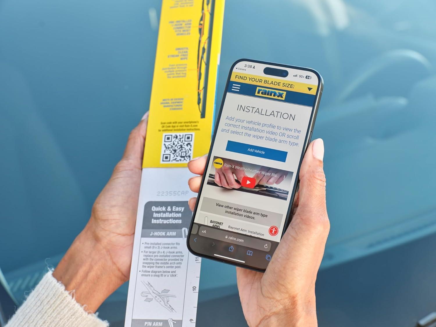 imageRainX 820144 WeatherBeater Wiper Blades 24quot and 19quot Windshield Wipers Pack Of 2 Automotive Replacement Windshield Wiper Blades That Meet Or Exceed OEM Quality And Durability Standards26 and 20