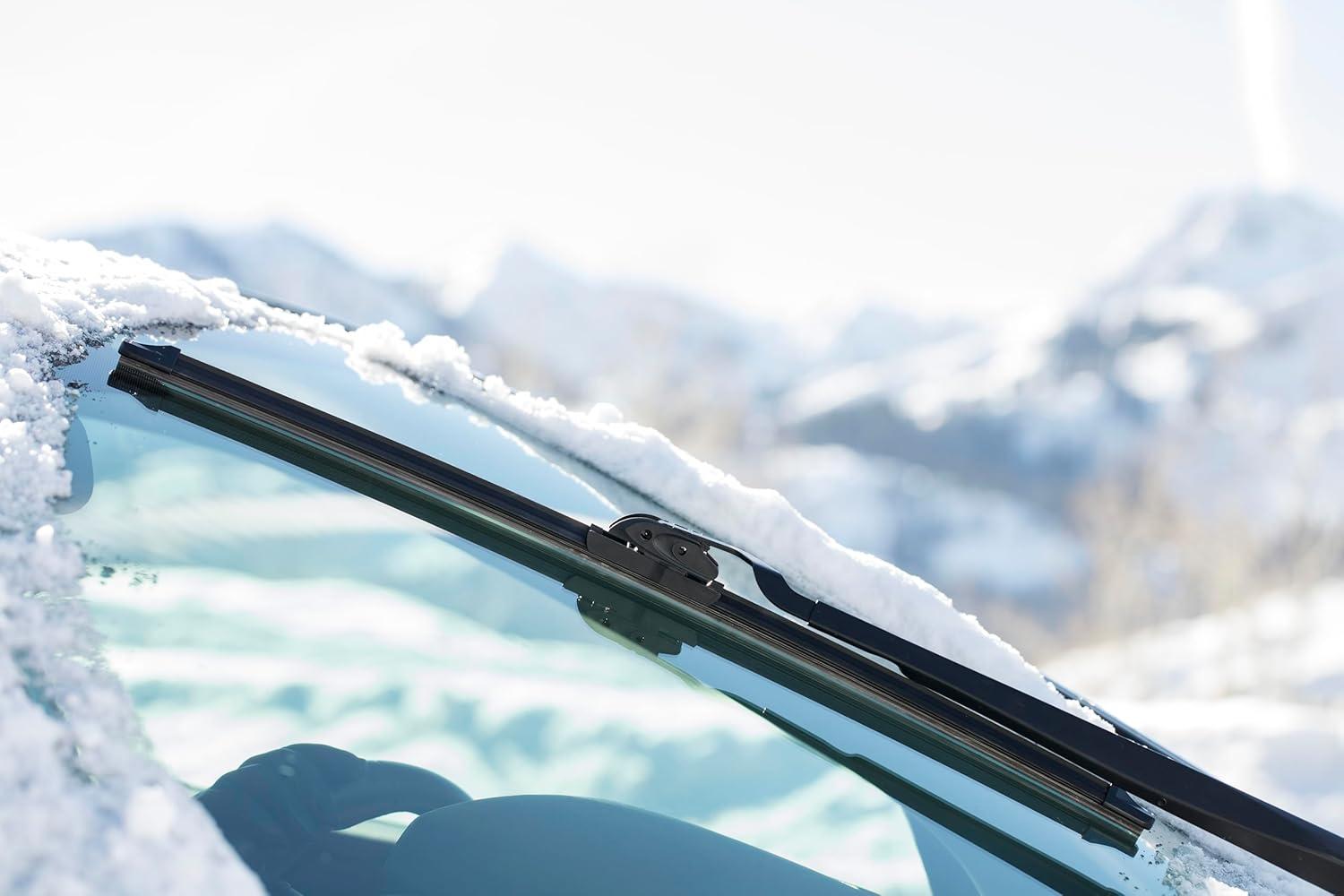 imageRainX 830116 Silicone Endura Wiper Blades 16 Inch Windshield Wipers Pack of 1 Automotive Replacement Windshield Wiper Blades With Two Times LongerLasting Resilient Silicone Rubber SqueegeeEndura