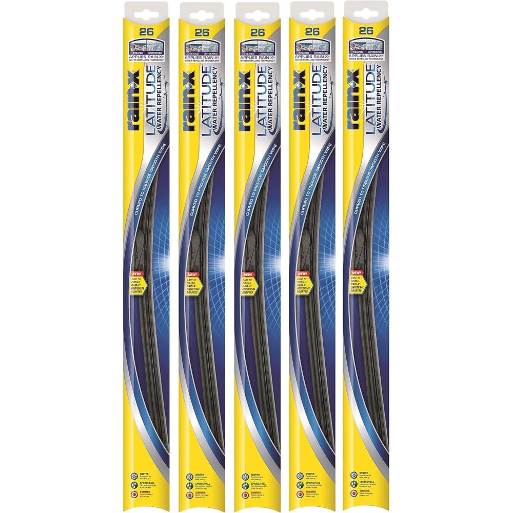 imageRainX 507928225PK Latitude 2IN1 Water Repellency Wiper Blade 28quot Pack of 5