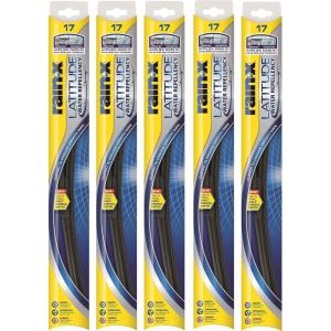 Rain-X 5079275-2-5PK Latitude 2-IN-1 Water Repellency Wiper Blade, 18″ (Pack of 5)