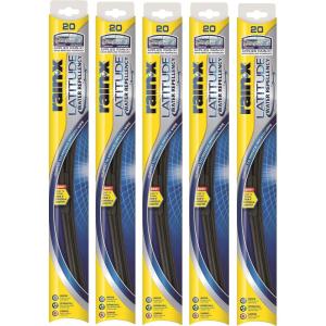 Rain-X 5079278-2-5PK Latitude 2-IN-1 Water Repellency Wiper Blade, 21″ (Pack of 5)