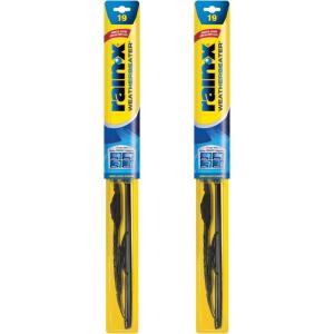 Rain-X 820144 WeatherBeater Wiper Blades, 24″ and 19″ Windshield Wipers (Pack Of 2), Automotive Replacement Windshield Wiper Blades That Meet Or Exceed OEM Quality And Durability Standards(19″ and 19″)