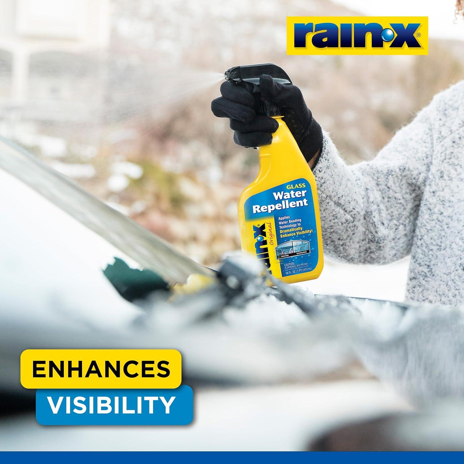 imageRainX 800002243 Glass Treatment 7 oz Exterior Glass Treatment To Dramatically Improve Wet Weather Driving Visibility During All Weather ConditionsTrigger Bottle