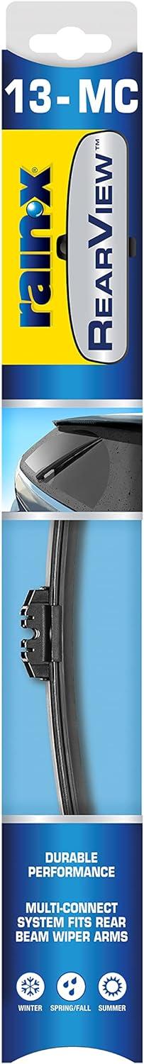 imageRainX 850027 RearView 12E Rear Wiper Blade 12 Inch Composite Rear Wiper Blade Fits Snap Claw Pack Of 1 Automotive Replacement Wiper Blades That Meet Or Exceed OEM Quality And Design StandardsMultiConnect