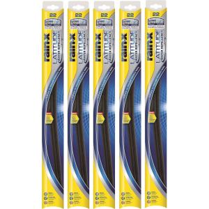 Rain-X 5079280-2-5PK Latitude 2-IN-1 Water Repellency Wiper Blade, 24″ (Pack of 5)