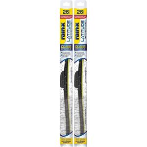 Rain-X 5079281-2 Latitude 2-In-1 Wiper Blades, 26 Inch Windshield Wipers (Pack Of 2), Automotive Replacement Windshield Wiper Blades With Patented Rain-X Water Repellency Formula