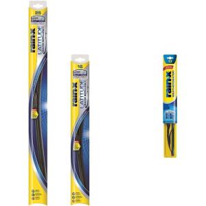 Rain-X 810163 Latitude 2-In-1 Water Repellent Wiper Blades, 26″ and 16″ Windshield Wipers, Automotive Replacement Windshield Wiper Blades & RX30213 Weatherbeater Wiper Blade – 13-Inches –
