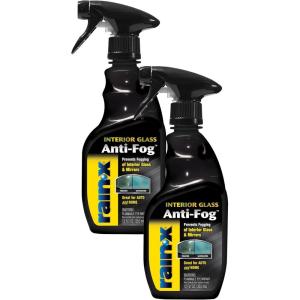 Rain-X 630543 Interior Glass Anti-Fog, 12 oz. – Prevents Fogging of Interior Glass and Mirrors, Usable on Both Automobiles and Marine Vehicles (Pack of 2)(Trigger Bottle)