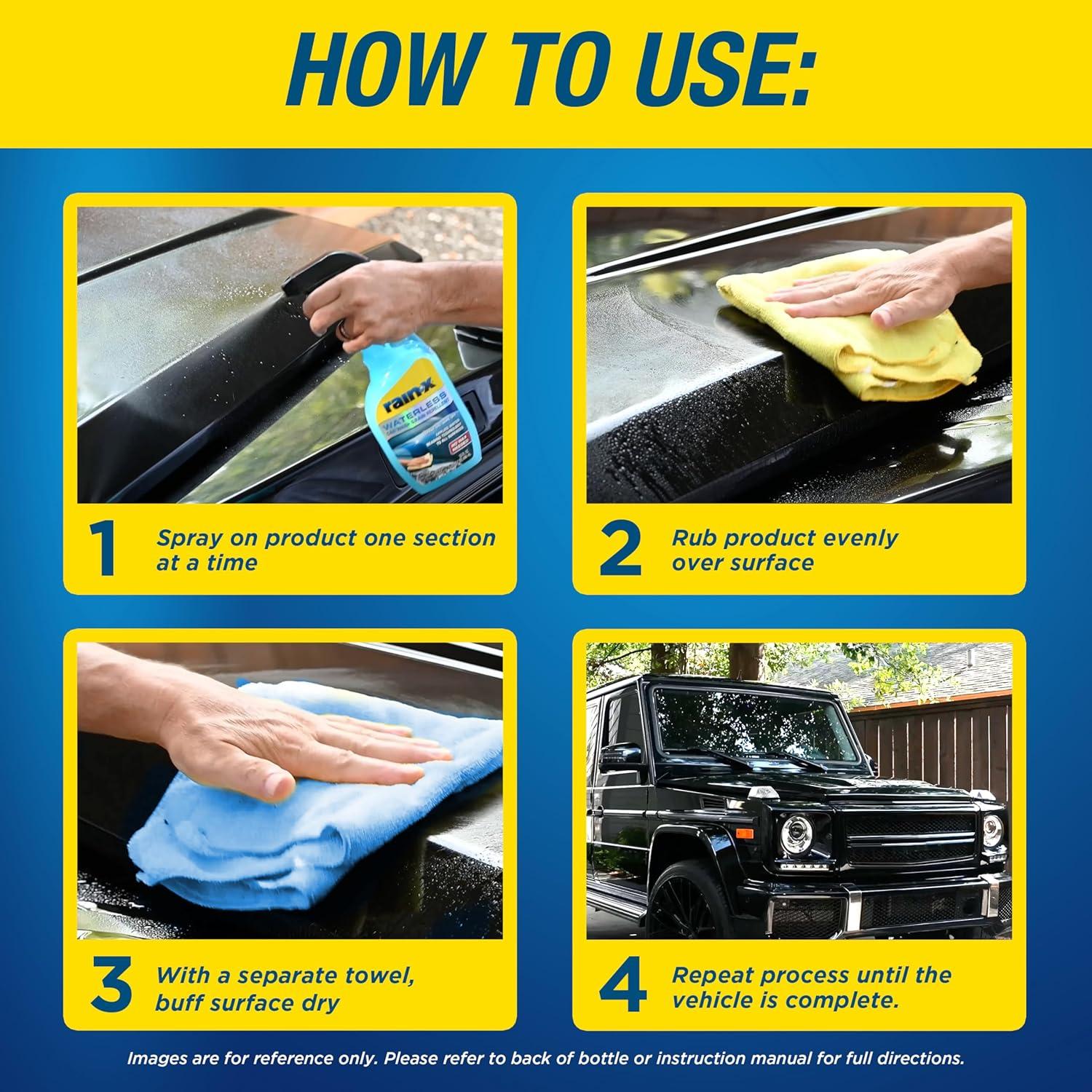 image:imageRainX 620100 Waterless Car Wash and Rain Repellent 32 fl oz