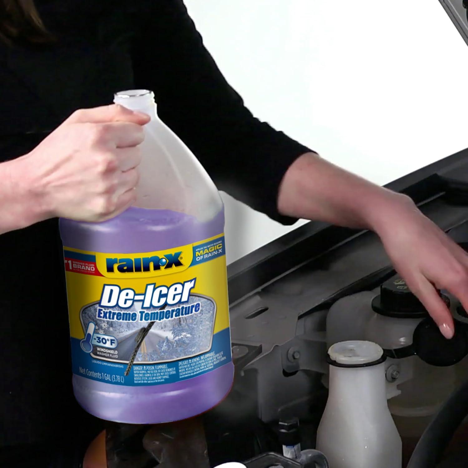 image:imageRainX 30F Extreme Temperature DeIcer Windshield Washer Fluid 1 Gallon Pack of 61 Pack