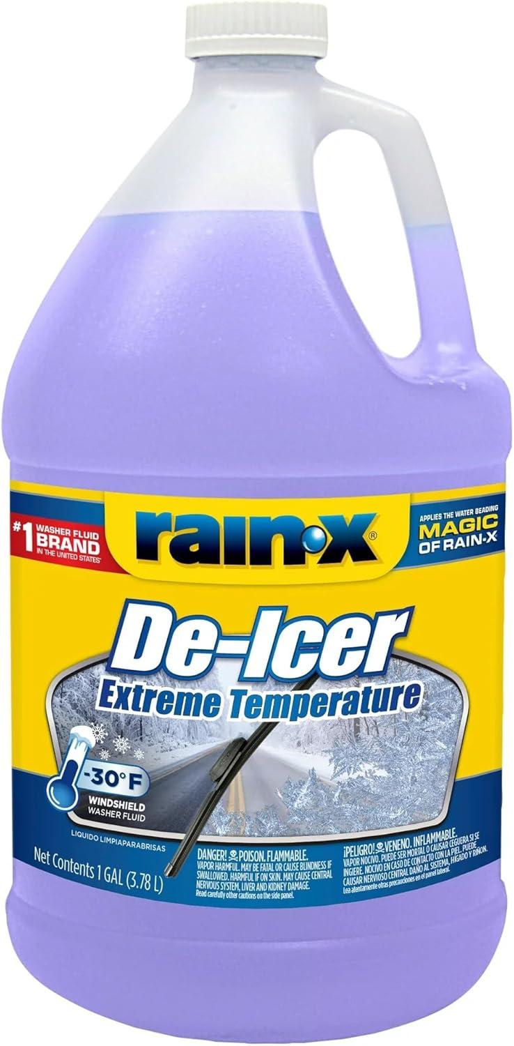 image:imageRainX 30F Extreme Temperature DeIcer Windshield Washer Fluid 1 Gallon Pack of 61 Pack