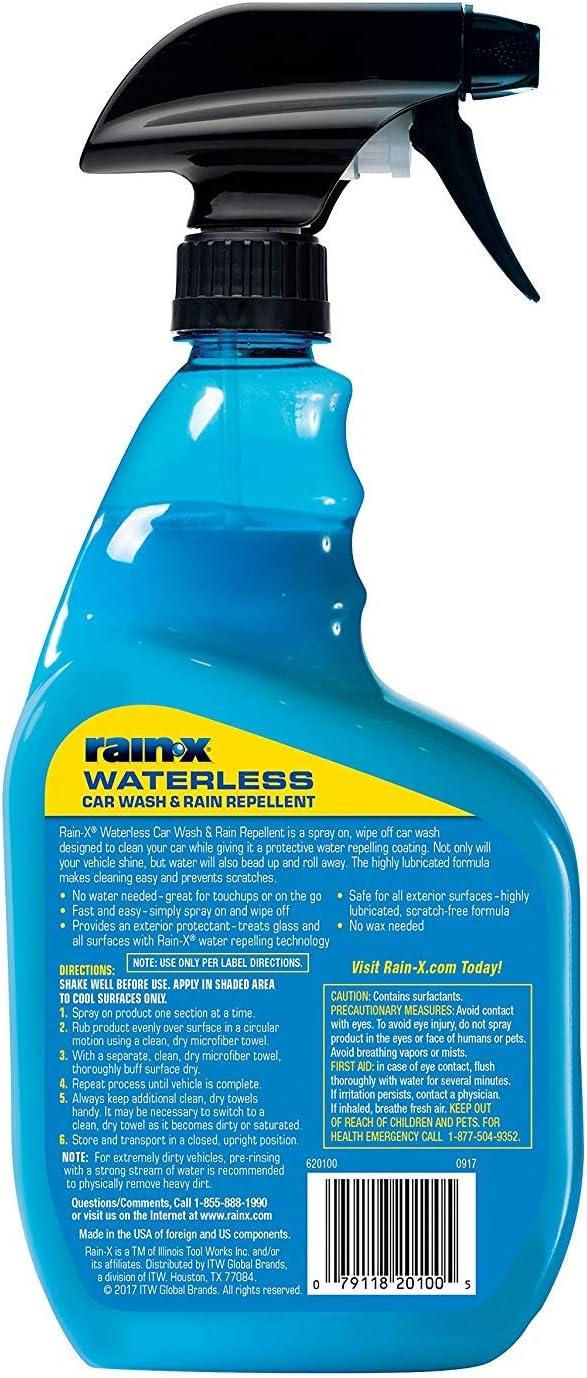 image:imageRainX 6201004PK Waterless Car Wash amp Rain Repellent 23 oz Pack of 44Pack
