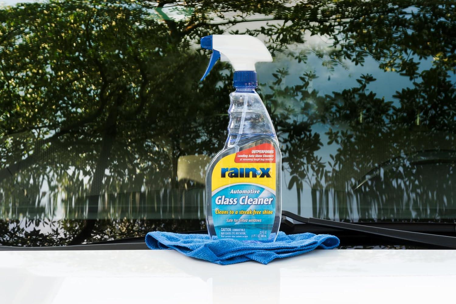 image:imageRainX 630018 Auto Glass Cleaner 23 oz Cleans Car Windows Windshields and Other Auto Glass Surfaces for a Clean StreakFree Finish23 Fl Oz Pack of 1
