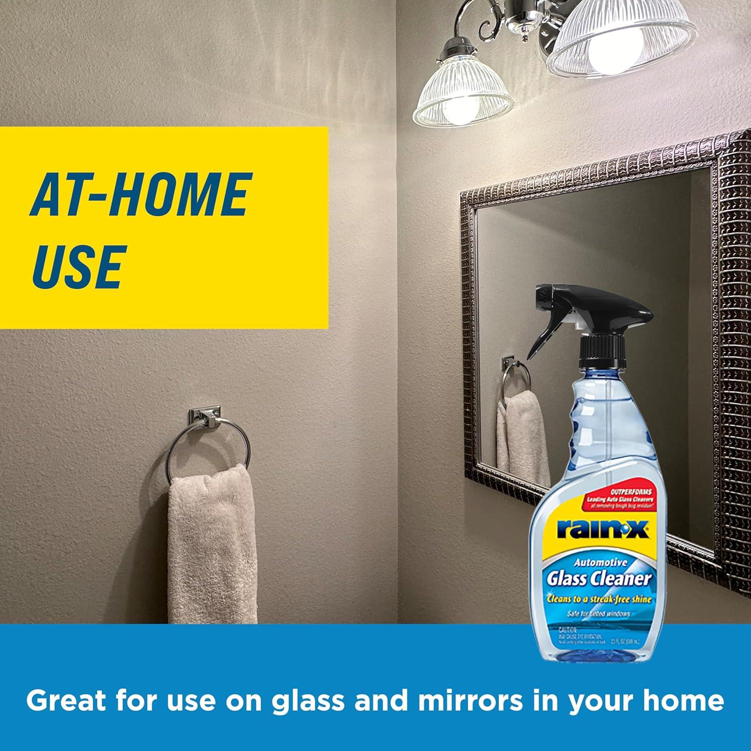 image:imageRainX 630018 Auto Glass Cleaner 23 oz Cleans Car Windows Windshields and Other Auto Glass Surfaces for a Clean StreakFree Finish23 Fl Oz Pack of 1
