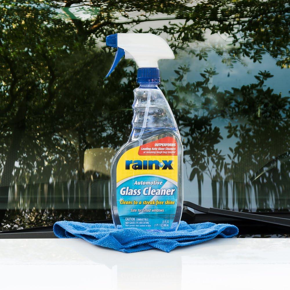image:imageRainX 630018 Auto Glass Cleaner 23 oz Cleans Car Windows Windshields and Other Auto Glass Surfaces for a Clean StreakFree Finish23 Fl Oz Pack of 1