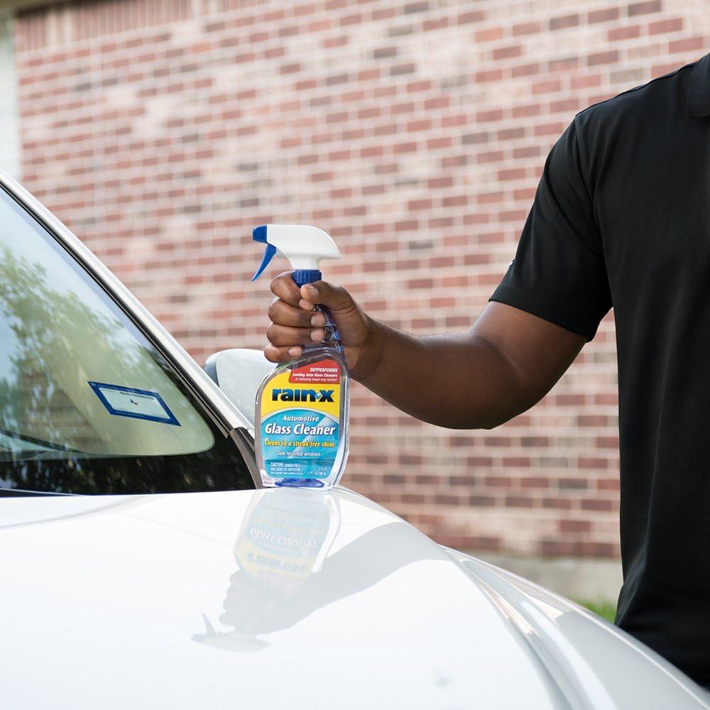image:imageRainX 630018 Auto Glass Cleaner 23 oz Cleans Car Windows Windshields and Other Auto Glass Surfaces for a Clean StreakFree Finish23 Fl Oz Pack of 1