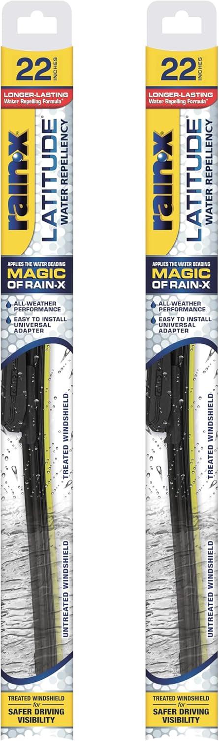 image:imageRainX Latitude 2In1 22 Inch Wiper Blades amp Windshield Repair Kit for Chips and Cracks Under 1 Inch