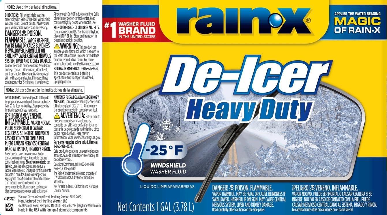 image:imageRainX RX68106 PREM DEICER Washer Fluid1 Pack