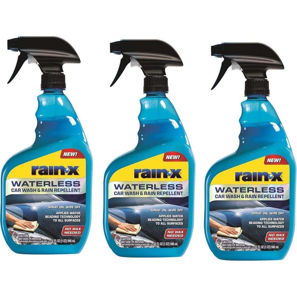 image:imageRainX 6201004PK Waterless Car Wash amp Rain Repellent 23 oz Pack of 43Pack