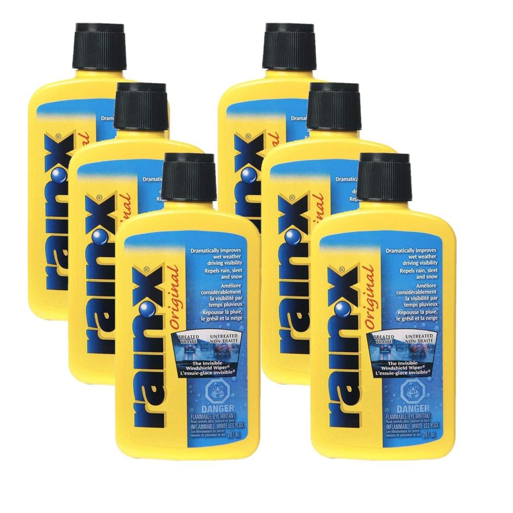 image:imageRainX 800002243 Yellow Windshield Treatment 7 FluidOunces Pack of 6