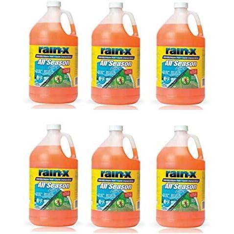 image:imageRainX All Season 0F 2in1 DeIcer amp Bug Remover Windshield Washer Fluid  1 Gallon Pack of 6128 Fl Oz Pack of 1