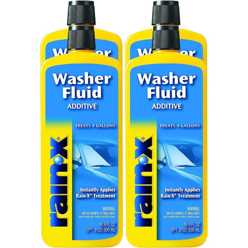 image:imageRainX Windshield Washer Fluid Additive Windshield Wiper Fluid and Car Window Cleaner The Ultimate Clarity for Your Car 169 fl oz 500 ml 4 Pack