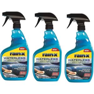 Rain-X 620100-4PK Waterless Car Wash & Rain Repellent, 23 oz. (Pack of 4)(3-Pack)
