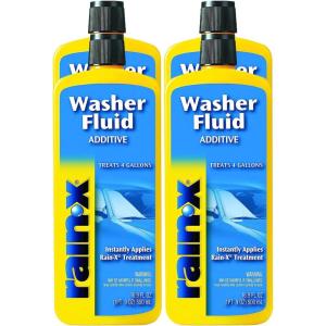 Rain-X Windshield Washer Fluid Additive – Windshield Wiper Fluid and Car Window Cleaner, The Ultimate Clarity for Your Car! – 16.9 fl. oz, 500. ml, 4 Pack