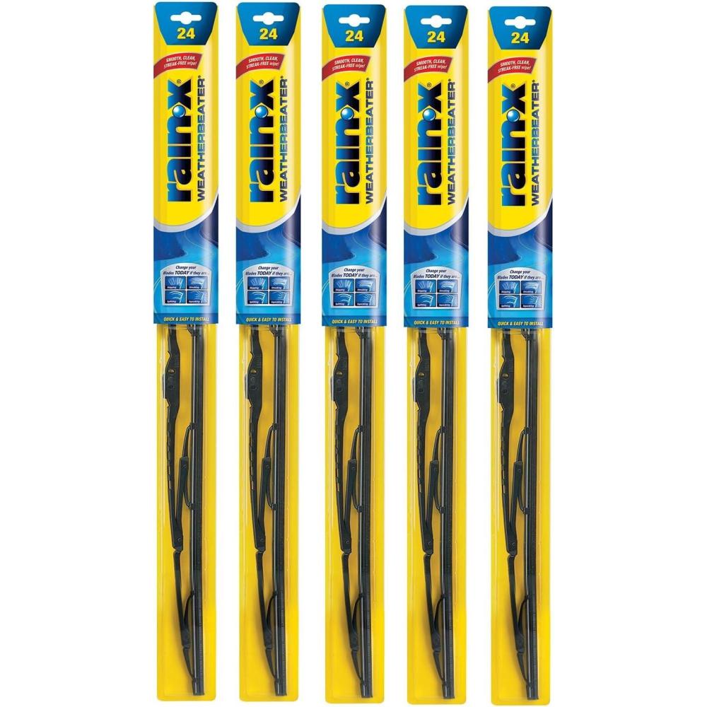 image:imageRainX RX302175PK Weatherbeater Wiper Blade 17 Windshield Wipers Pack Of 5 Automotive Replacement Windshield Wiper Blades That Meet Or Exceed OEM Quality And Durability Standards24Inches