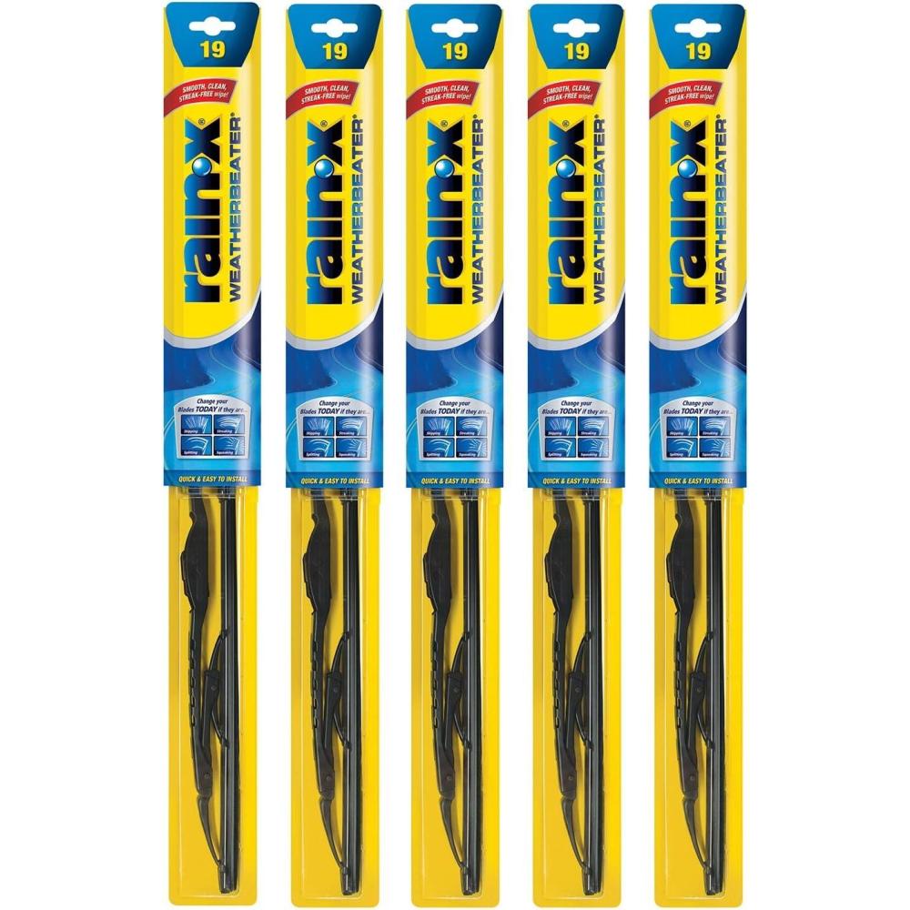 image:imageRainX RX302175PK Weatherbeater Wiper Blade 17 Windshield Wipers Pack Of 5 Automotive Replacement Windshield Wiper Blades That Meet Or Exceed OEM Quality And Durability Standards19Inches