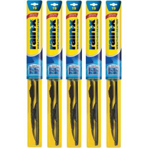 Rain-X RX30217-5PK Weatherbeater Wiper Blade – 17″ Windshield Wipers (Pack Of 5), Automotive Replacement Windshield Wiper Blades That Meet Or Exceed OEM Quality And Durability Standards(19-Inches)