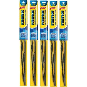 Rain-X RX30217-5PK Weatherbeater Wiper Blade – 17″ Windshield Wipers (Pack Of 5), Automotive Replacement Windshield Wiper Blades That Meet Or Exceed OEM Quality And Durability Standards(22-Inches)