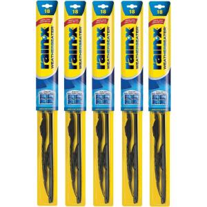 Rain-X RX30217-5PK Weatherbeater Wiper Blade – 17″ Windshield Wipers (Pack Of 5), Automotive Replacement Windshield Wiper Blades That Meet Or Exceed OEM Quality And Durability Standards(18-Inches)