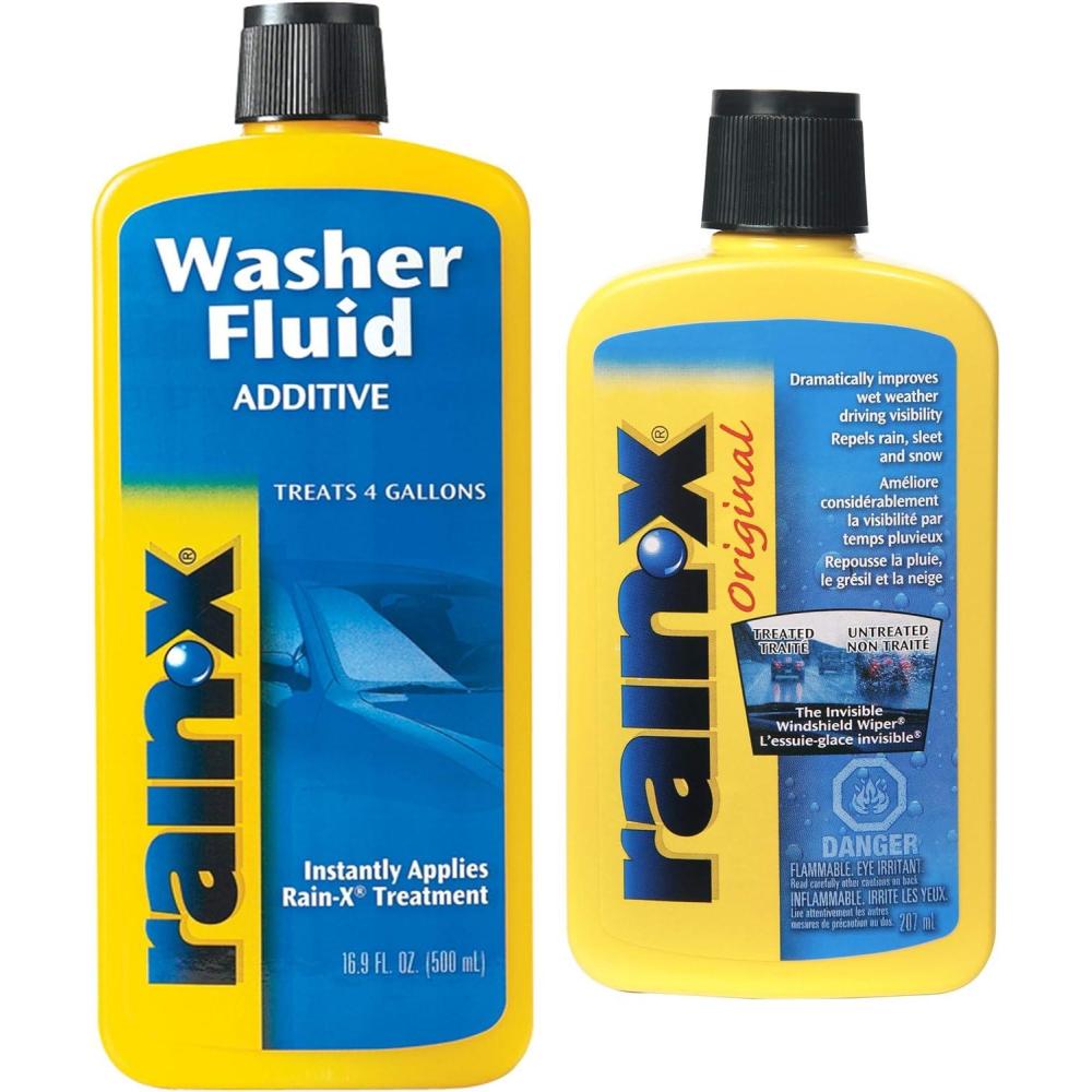 image:imageRainX White RX11806D Washer Fluid Additive169 fl oz 500 ml amp 800002243 Yellow Windshield Treatment 7 FluidOuncesRainX Windshield Treatment Bundle