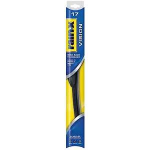 Rain-X 17” Vision Wiper Blade, Standard Beam, All Weather Performance Curved Smooth Wipe Premium OEM Quality Long Lasting