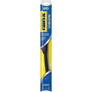 Rain-X 20” Vision Wiper Blade, Standard Beam, All Weather Performance Curved Smooth Wipe (20)