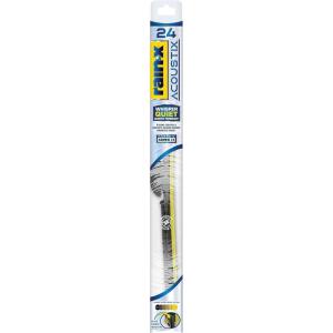 Rain-X Acoustix 24″ Wiper Blades (Pack Of 1), Whisper Quiet Automotive Replacement Windshield Wipers, Plasma Treated & Graphite-infused Coating for Smooth Performance & Long-lasting Durability(24″)