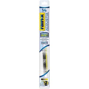 Rain-X Acoustix 24″ Wiper Blades (Pack Of 1), Whisper Quiet Automotive Replacement Windshield Wipers, Plasma Treated & Graphite-infused Coating for Smooth Performance & Long-lasting Durability(14″)