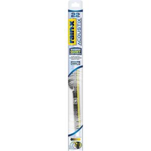 Rain-X Acoustix 24″ Wiper Blades (Pack Of 1), Whisper Quiet Automotive Replacement Windshield Wipers, Plasma Treated & Graphite-infused Coating for Smooth Performance & Long-lasting Durability(22″)